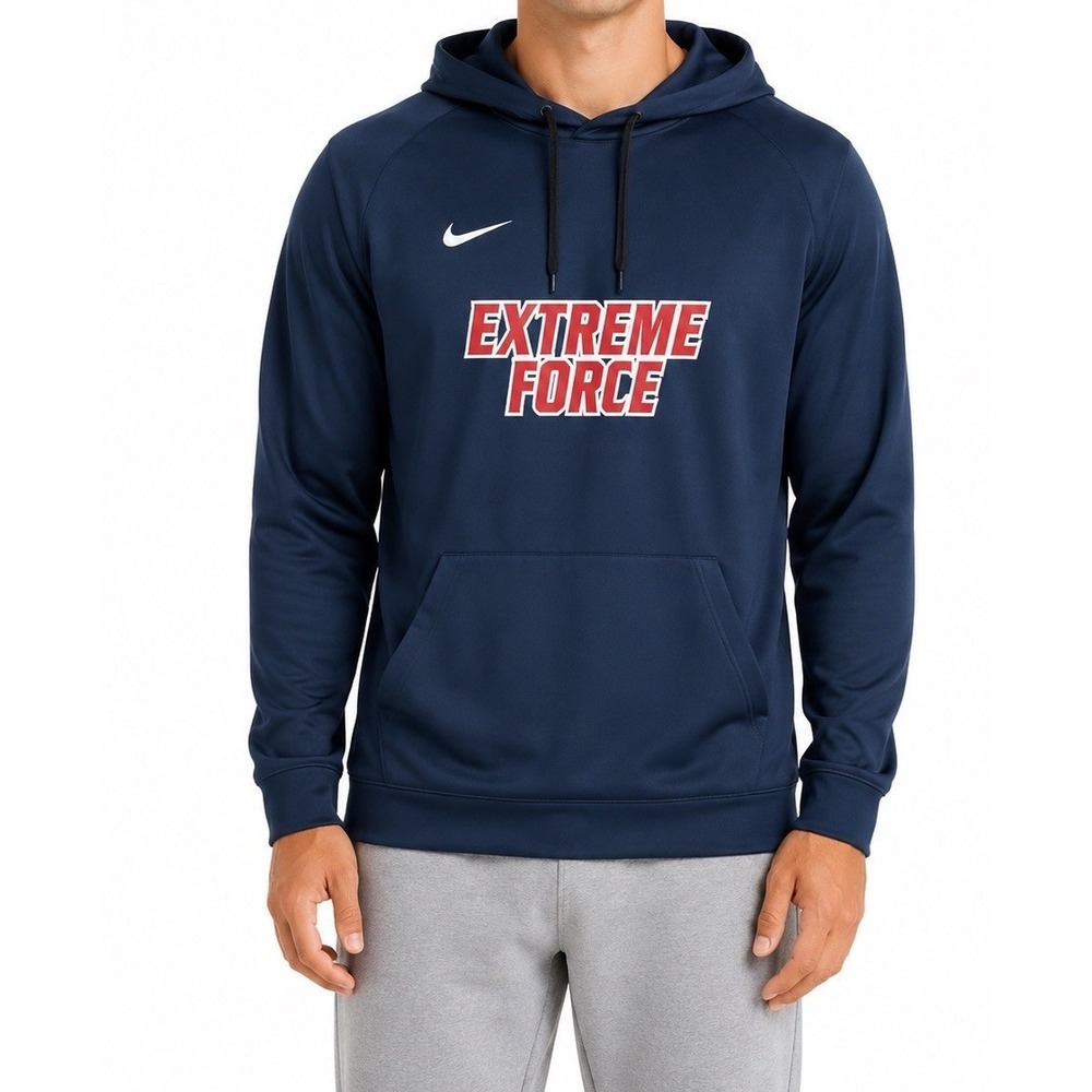 Mens Hoodie Nike Navy XXL Sweatshirt Dri Fit
